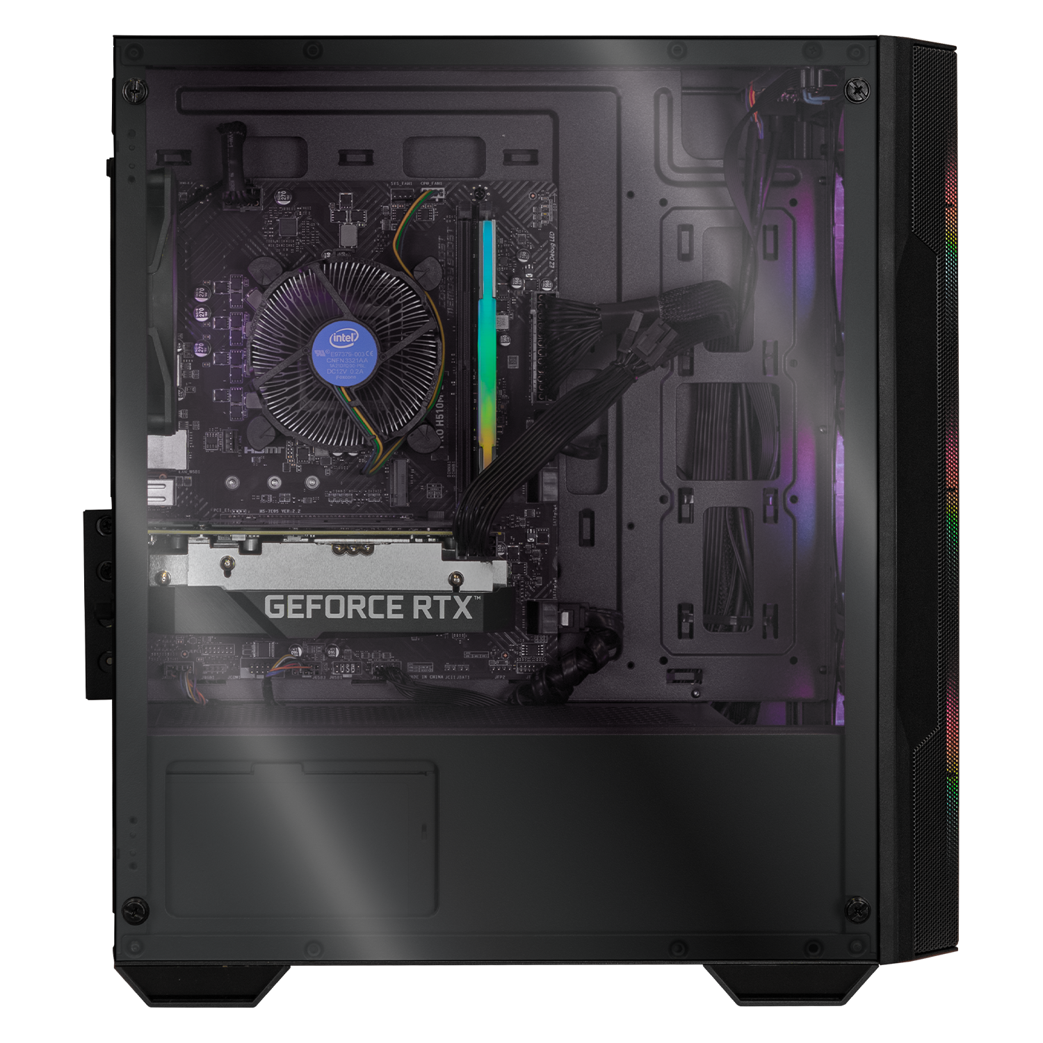 MSI Geforce RTX 3060 Gaming PC - Intel Core i5-12400F, 16GB RAM, 480GB SSD + 2TB HDD, WiFi - High Performance Desktop Computer for 4K Gaming, Streaming & Video Editing