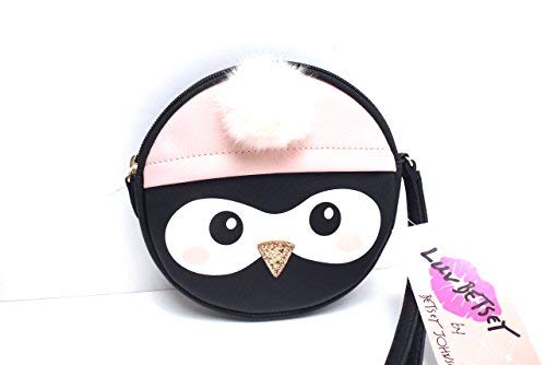 Luv Betsey Large Wristlet Coin Purse - Pink & Black Crossbody Wallet for Women | Perfect for Parties, Shopping & Travel Accessories