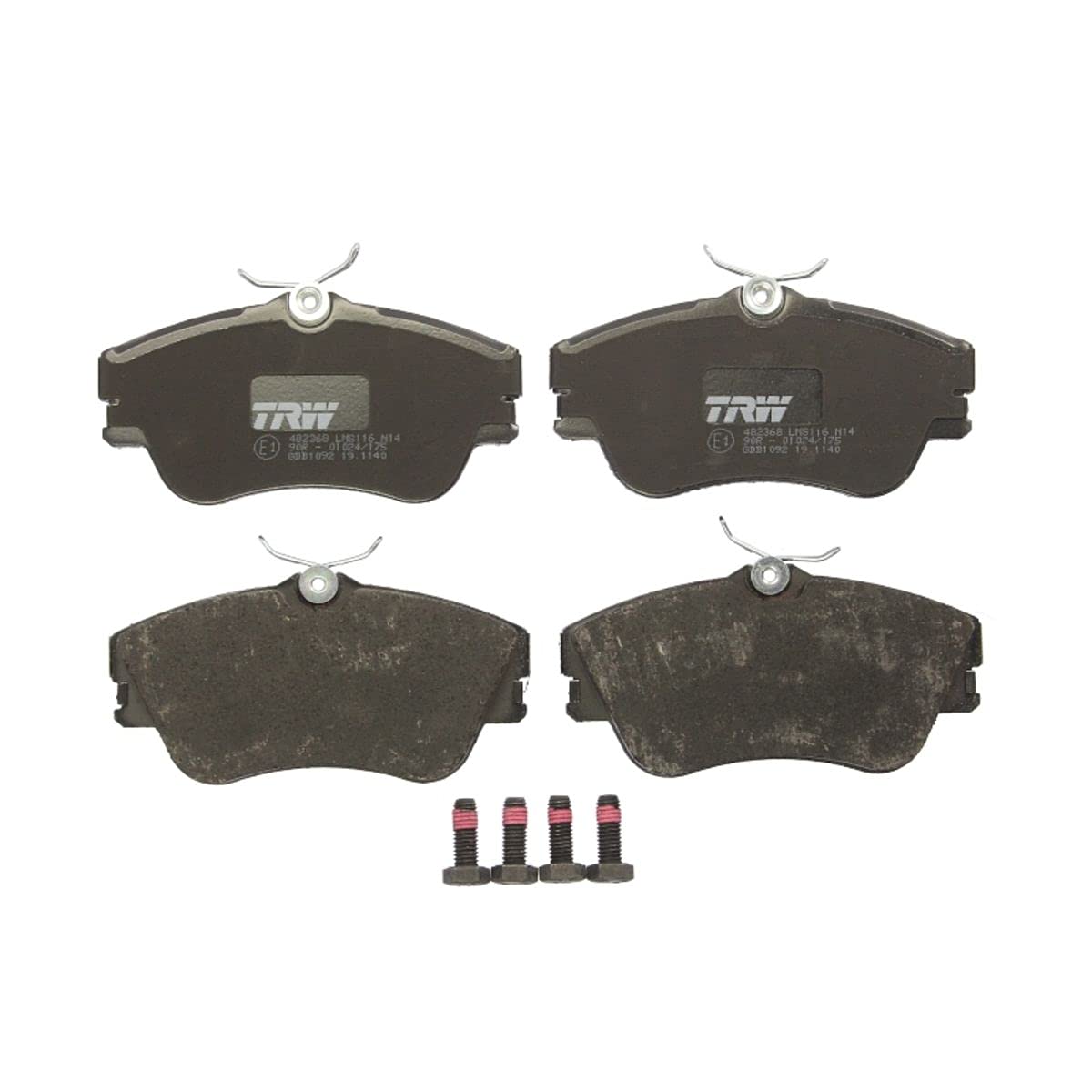 TRW Automotive GDB1092 Brake Pads - High Performance Replacement Brake Pads for Smooth & Safe Stopping | Perfect for Daily Commuting, Highway Driving & Heavy-Duty Vehicles