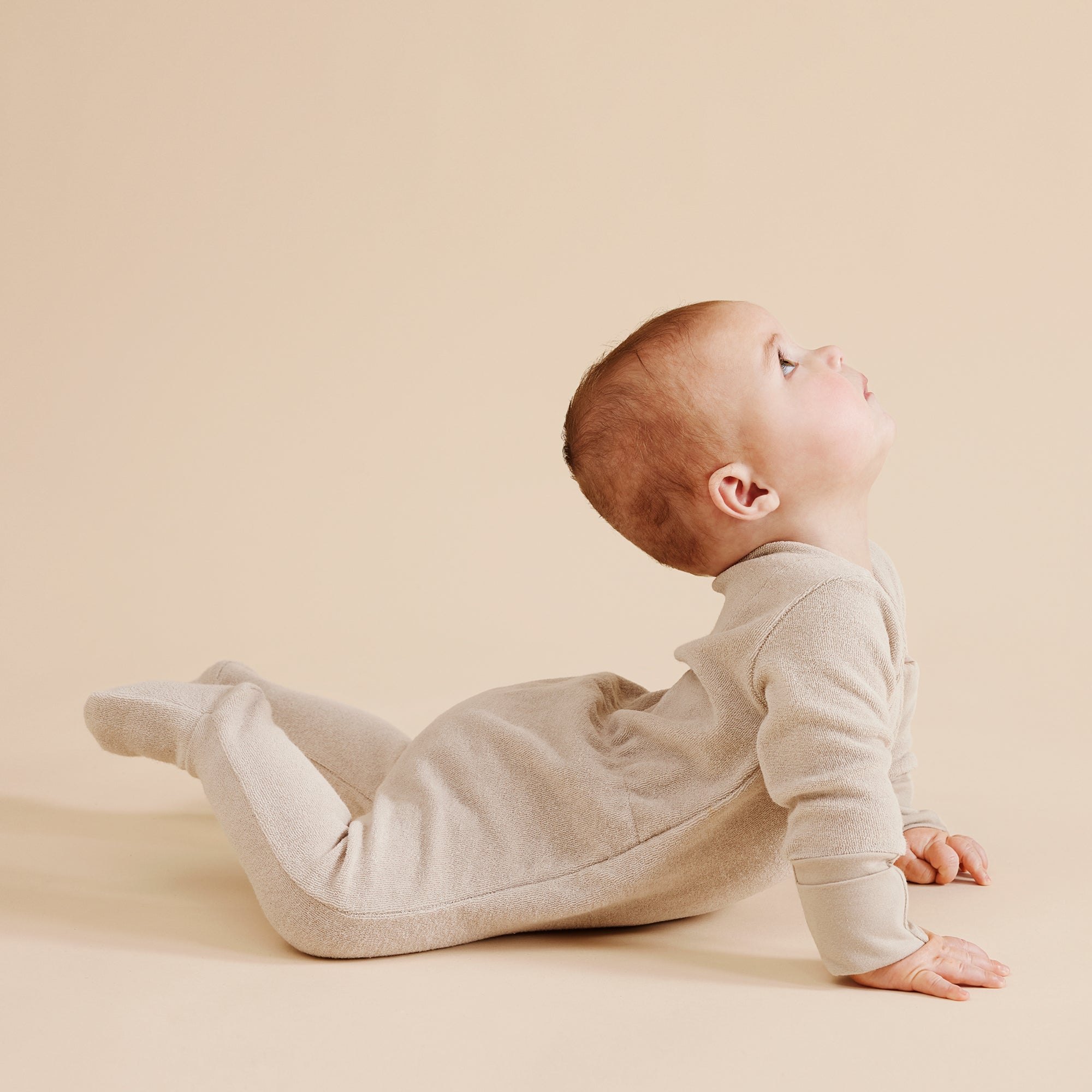 Organic Baby Terry Zipsuit - Soft & Breathable Cotton Romper for Newborns & Infants | Perfect for Playtime, Sleep & Everyday Comfort