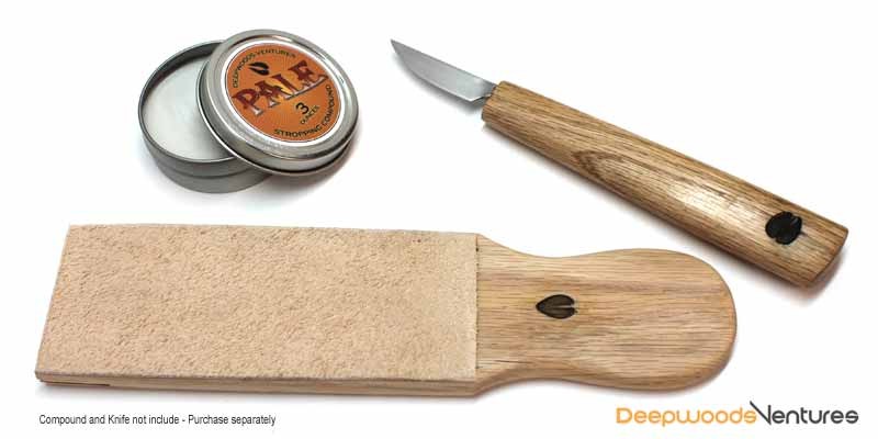 Premium 6-Inch Leather Sharpening Strop for Knives & Razors - Professional Honing Tool for Home & Workshop Use