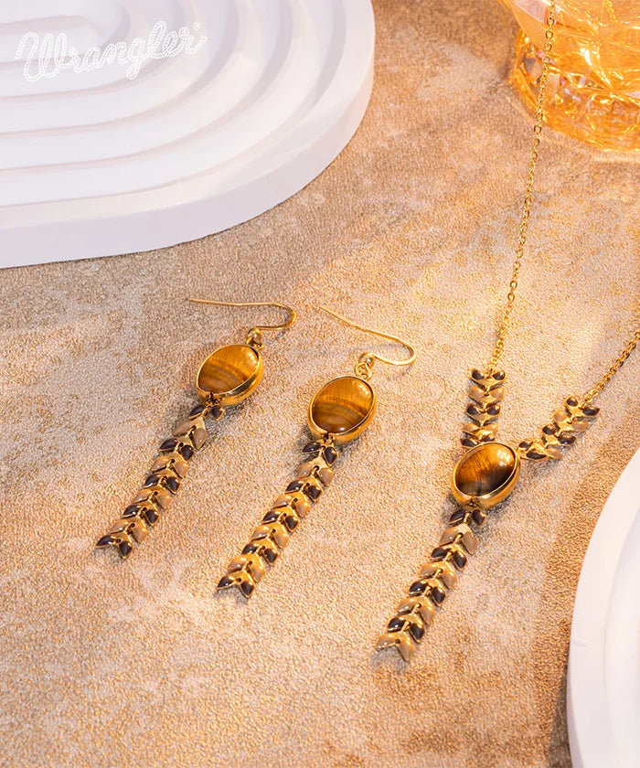 Wrangler Demeter’s Orb Necklace and Earrings Set - Sterling Silver Greek Goddess Jewelry for Women - Perfect for Weddings, Date Nights & Special Occasions