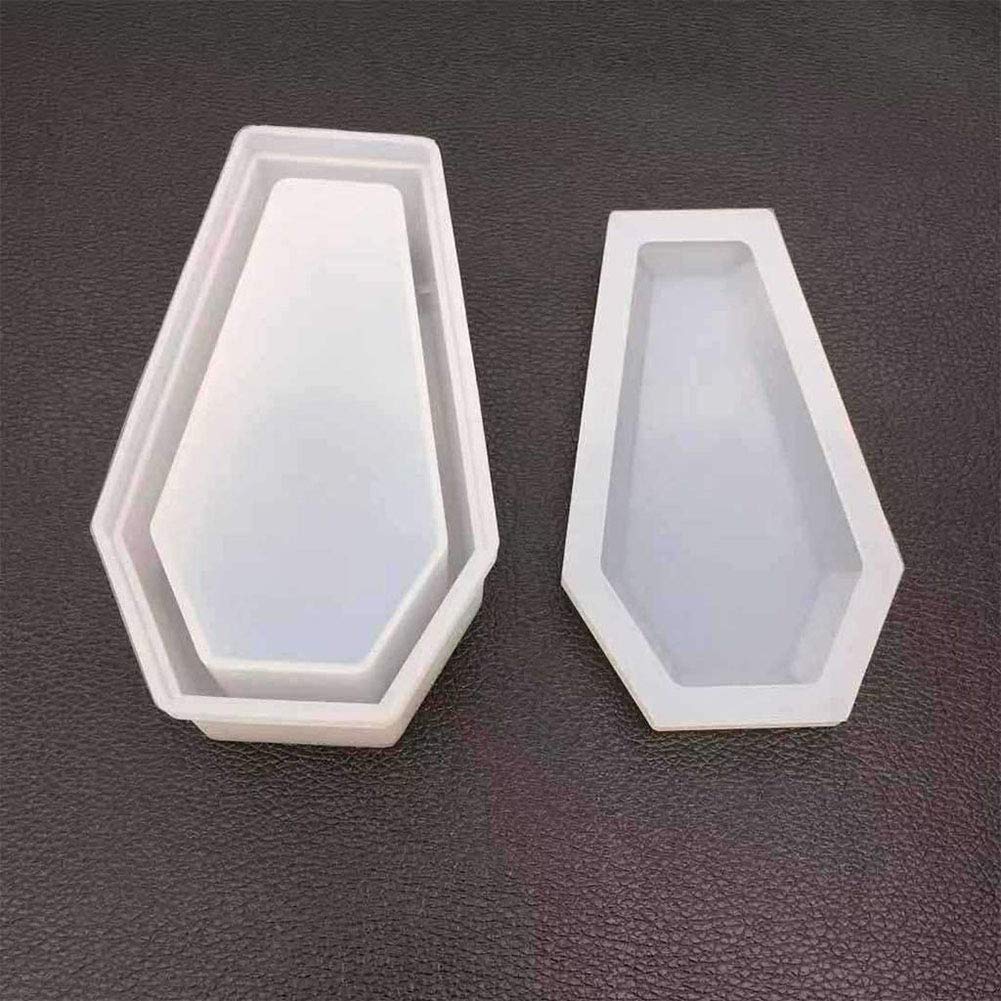 Dark Vampire Coffin Shaped Resin Mold for Jewelry Making - Crystal Epoxy Silicone Mold, DIY Craft Supplies, Handmade Jewelry Storage Box - Perfect for Halloween Decor, Gothic Jewelry Displays & Unique Gift Packaging