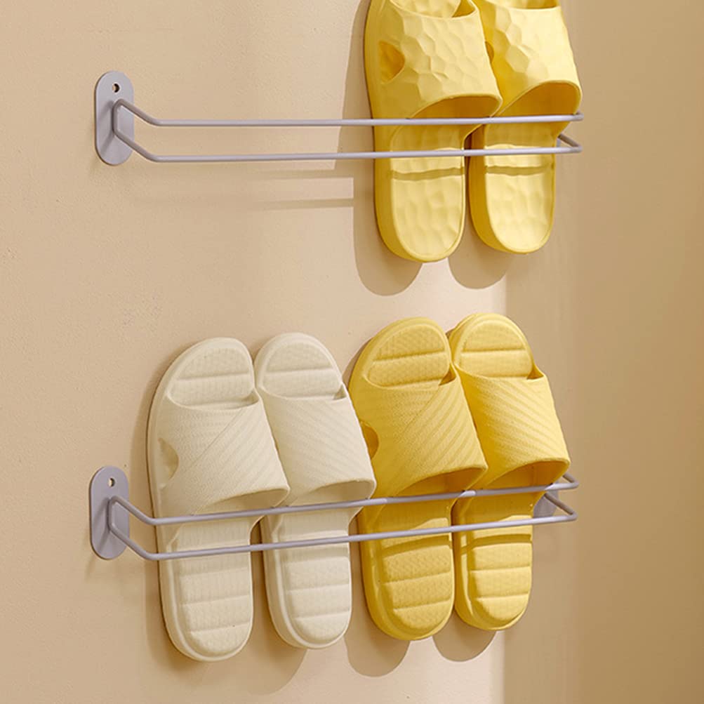 DOITOOL Wall Mounted Shoe Rack - Space Saving Organizer for Closet & Entryway