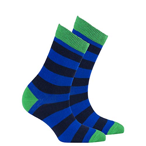 Navy Emerald Stripe
