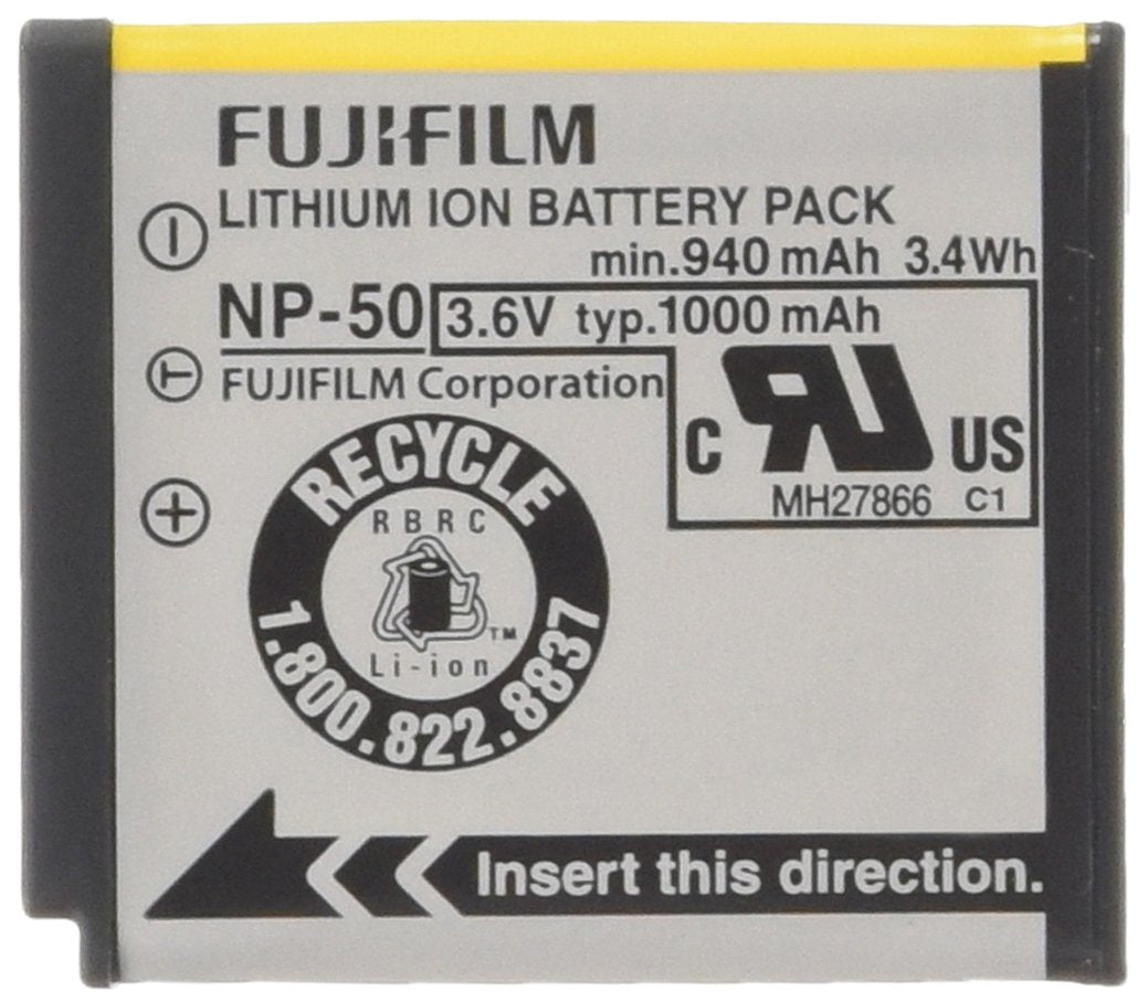 Fujifilm NP-50 Lithium Ion Rechargeable Battery for Digital Cameras - High Capacity Power Pack for Travel Photography & Vlogging