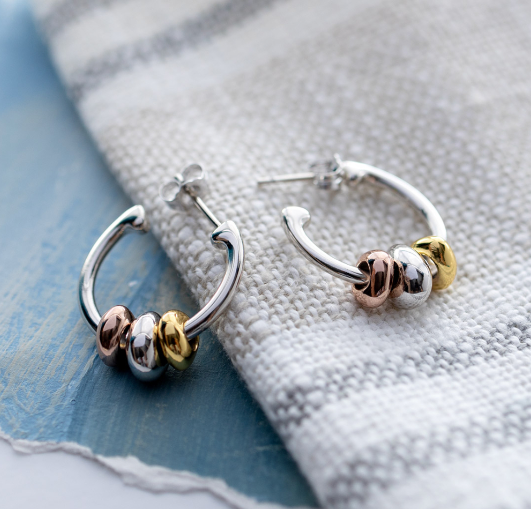 Coast Tumble 14K Gold Hoop Earrings for Women - Classic Dainty Huggie Hoops, Minimalist Everyday Jewelry Gift - Perfect for Office, Date Night & Special Occasions