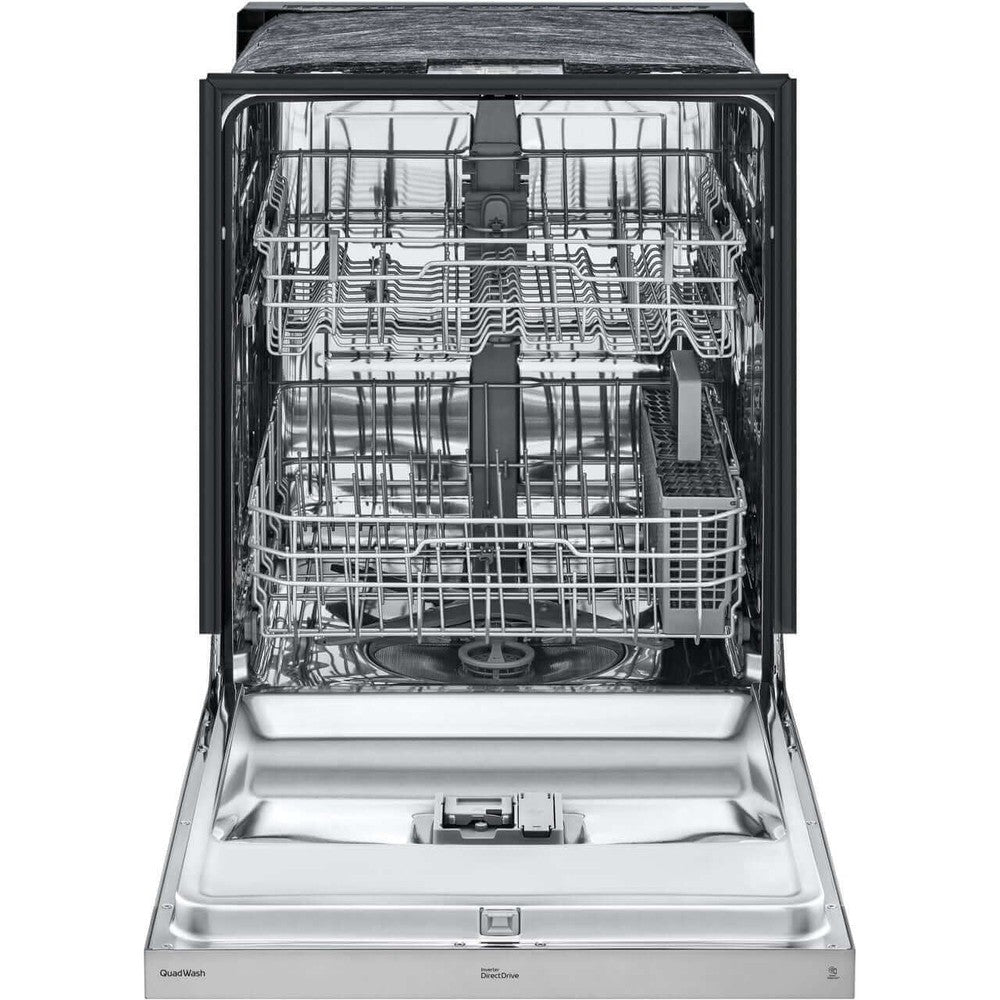 LG LDFN3432T 24-Inch Front Control Dishwasher with QuadWash Technology - Stainless Steel Interior, Ultra Quiet Operation for Open Kitchen & Small Family Homes