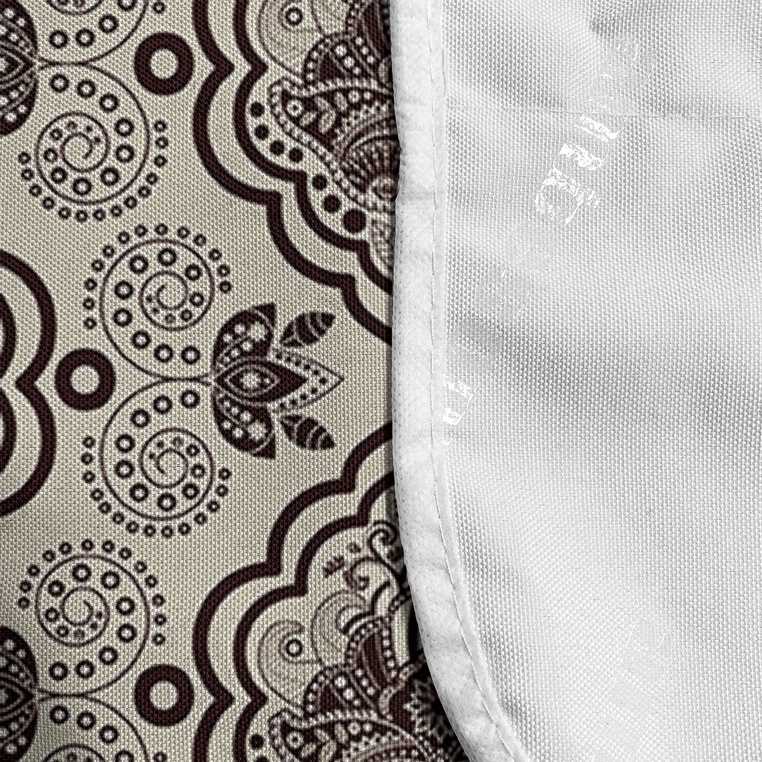 Ambesonne Damask Microwave Cover - Waterproof Kitchen Organizer with Pockets, 36