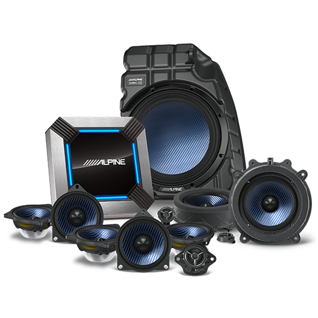 Alpine PSS TSLA 213 - Premium 11 Speaker Car Audio System Upgrade Kit for Tesla Model 3 (2017-2023) | Enhanced Bass & Crystal Clear Sound | Perfect for Road Trips & Music Lovers