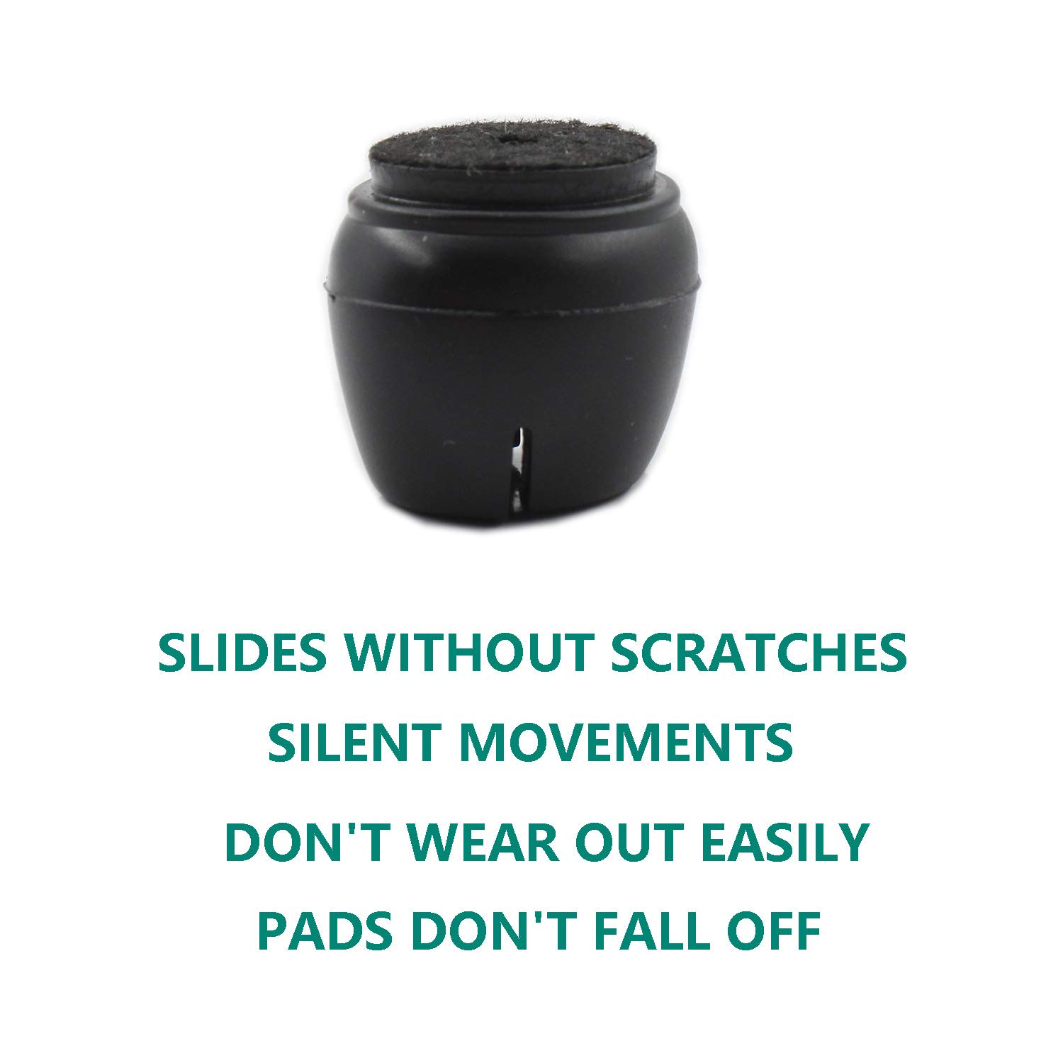 16 Pack Chair Leg Protectors for Hardwood Floors - ULIFESTAR Felt Pads Furniture Protectors for Carpet, Tile & Wood Floors - Non-Slip Felt Bottom Chair Leg Caps - Perfect for Dining Chairs, Office Chairs & Home Furniture Protection