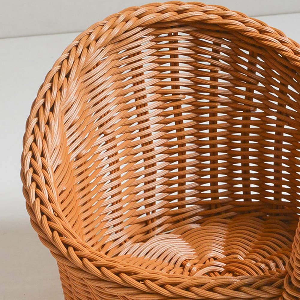 Peacock Turkey Duck Shape Rattan Woven Storage Basket - Fruit, Bread & Food Organizer for Kitchen, Pantry, and Dining Table Decor