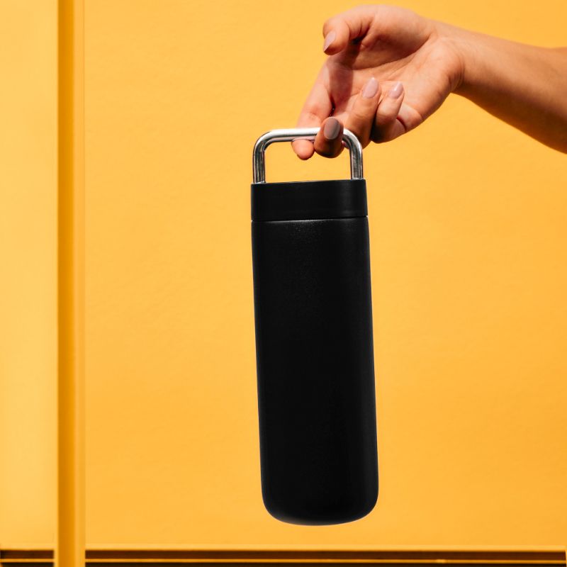 Fellow Carter Carry Tumbler - 20oz Insulated Travel Mug with Leak-Proof Lid, Stainless Steel Vacuum Flask for Hot & Cold Beverages - Perfect for Coffee, Tea, Water On-The-Go, Office, Commuting & Outdoor Activities