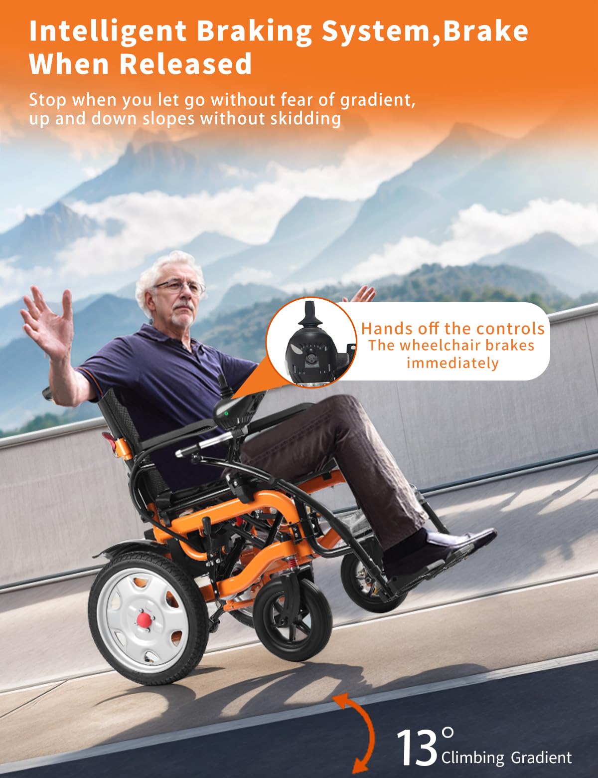 Foldable Electric Wheelchair for Adults - 20