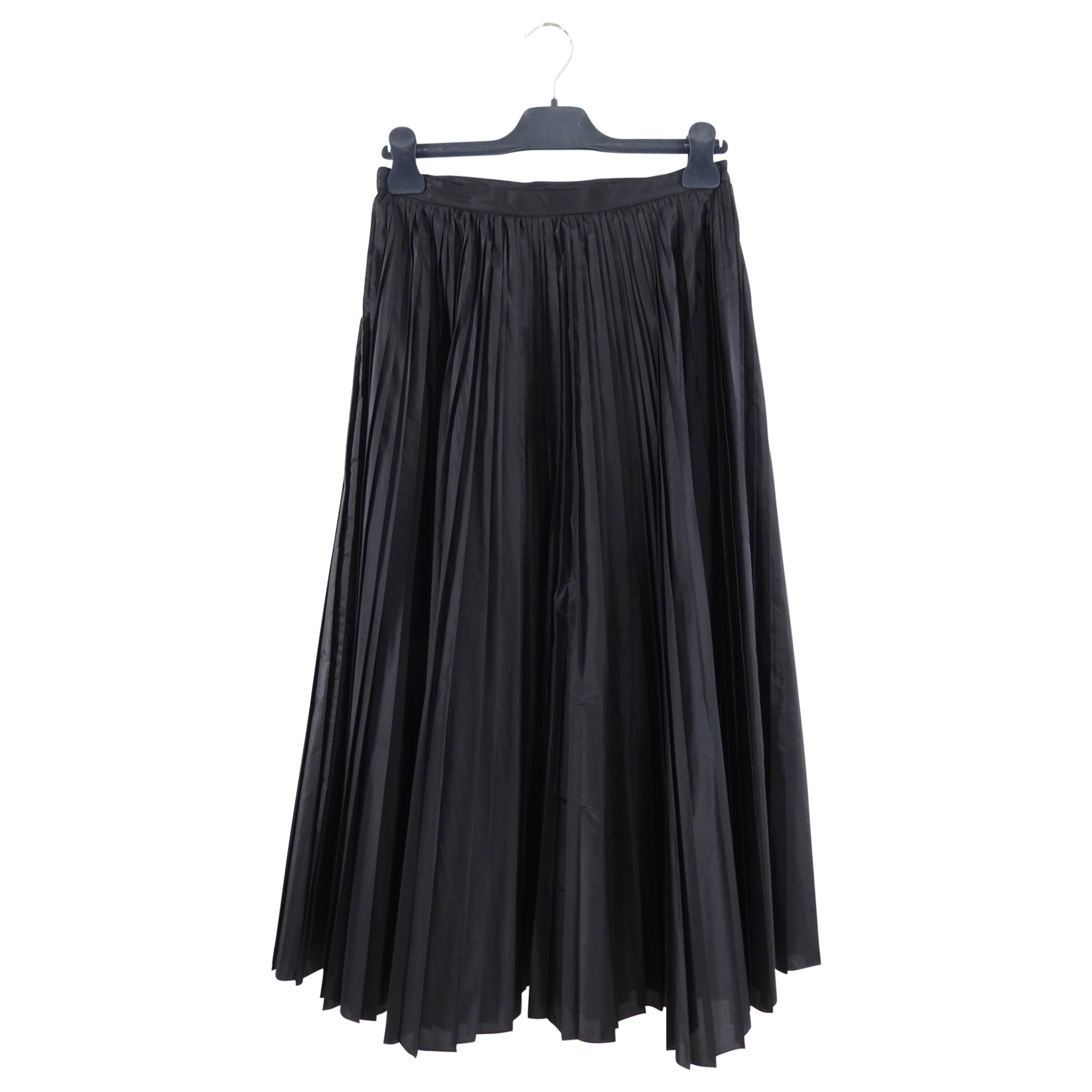 Christian Dior Black Silk Pleated Maxi Skirt Size 28 - Elegant Evening Wear & Special Occasion Outfit for Women