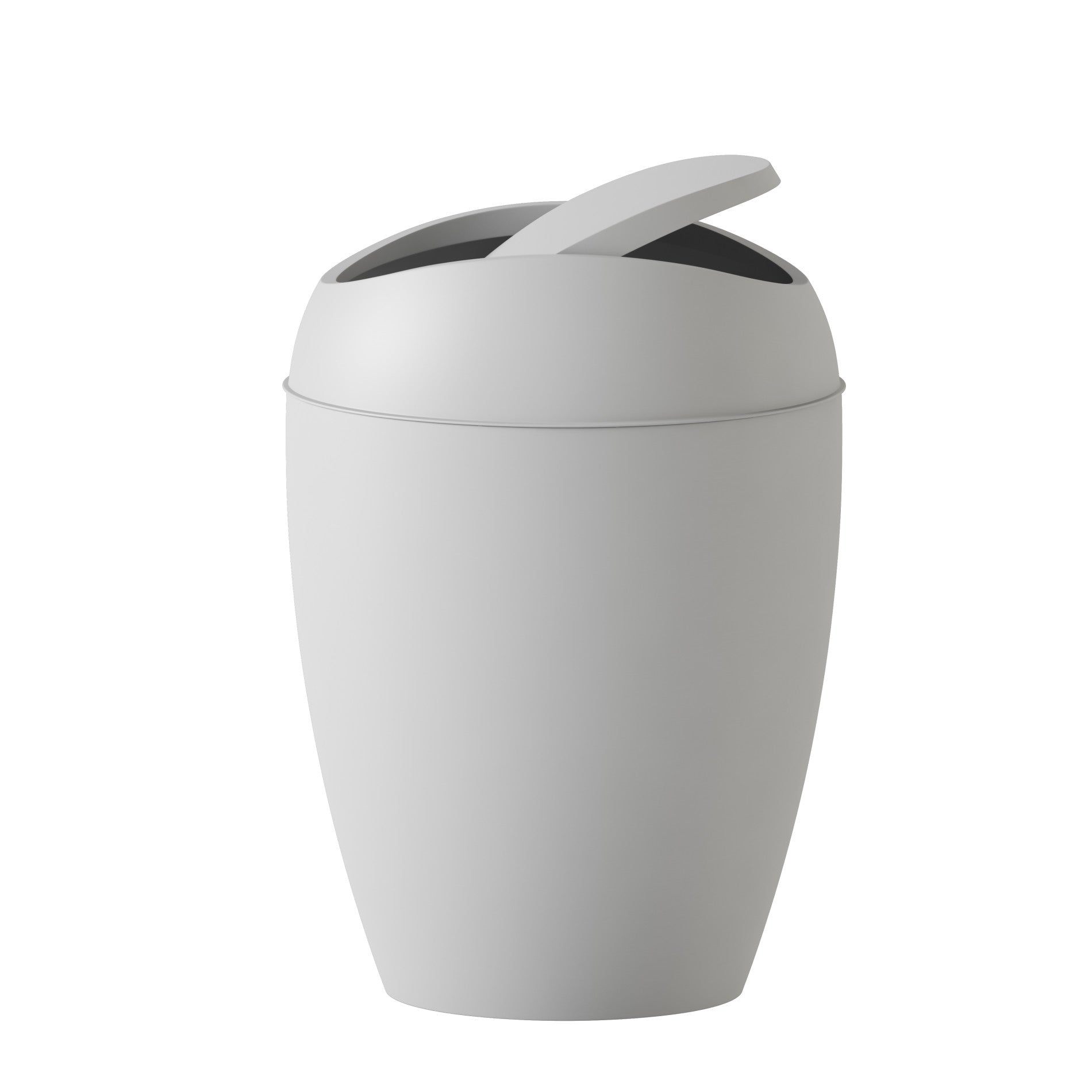 Twirla Stainless Steel Trash Can with Lid - 13 Gallon Kitchen Garbage Bin for Home, Office & Outdoor Use