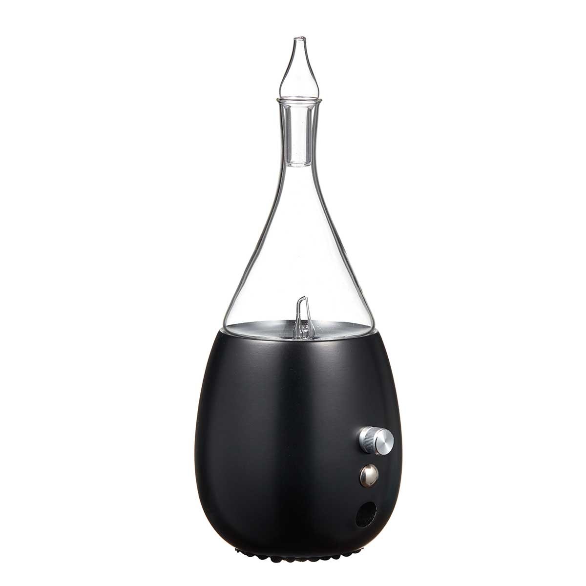 Organic Aromas Black Raindrop 2.0 Essential Oil Diffuser - Premium Ultrasonic Nebulizing Aromatherapy Device for Home, Office & Spa - No Water No Heat BPA-Free Design for Better Air Quality & Relaxation - Perfect for Yoga, Meditation & Stress Relief