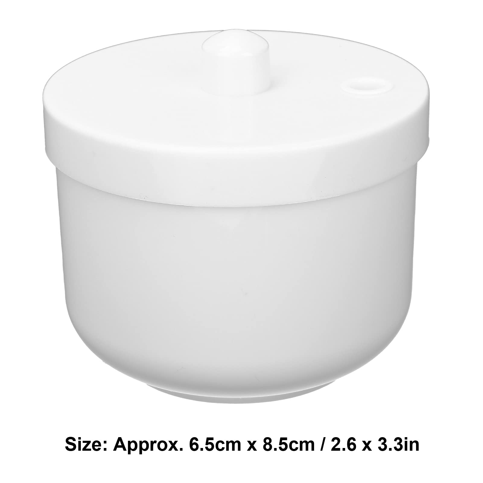 Portable Nail Art Cleaning & Sterilizing Box - Manicure Tools Organizer with UV Sterilization - White Nail Accessories Storage Container for Home & Salon Use