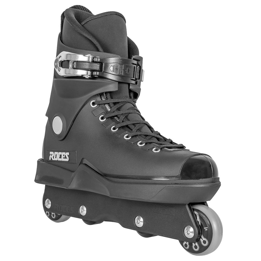 Roces M12 UFS Recycle Black Inline Skates - Aggressive Skating for Adults & Teens - Perfect for Street, Park & Urban Skating