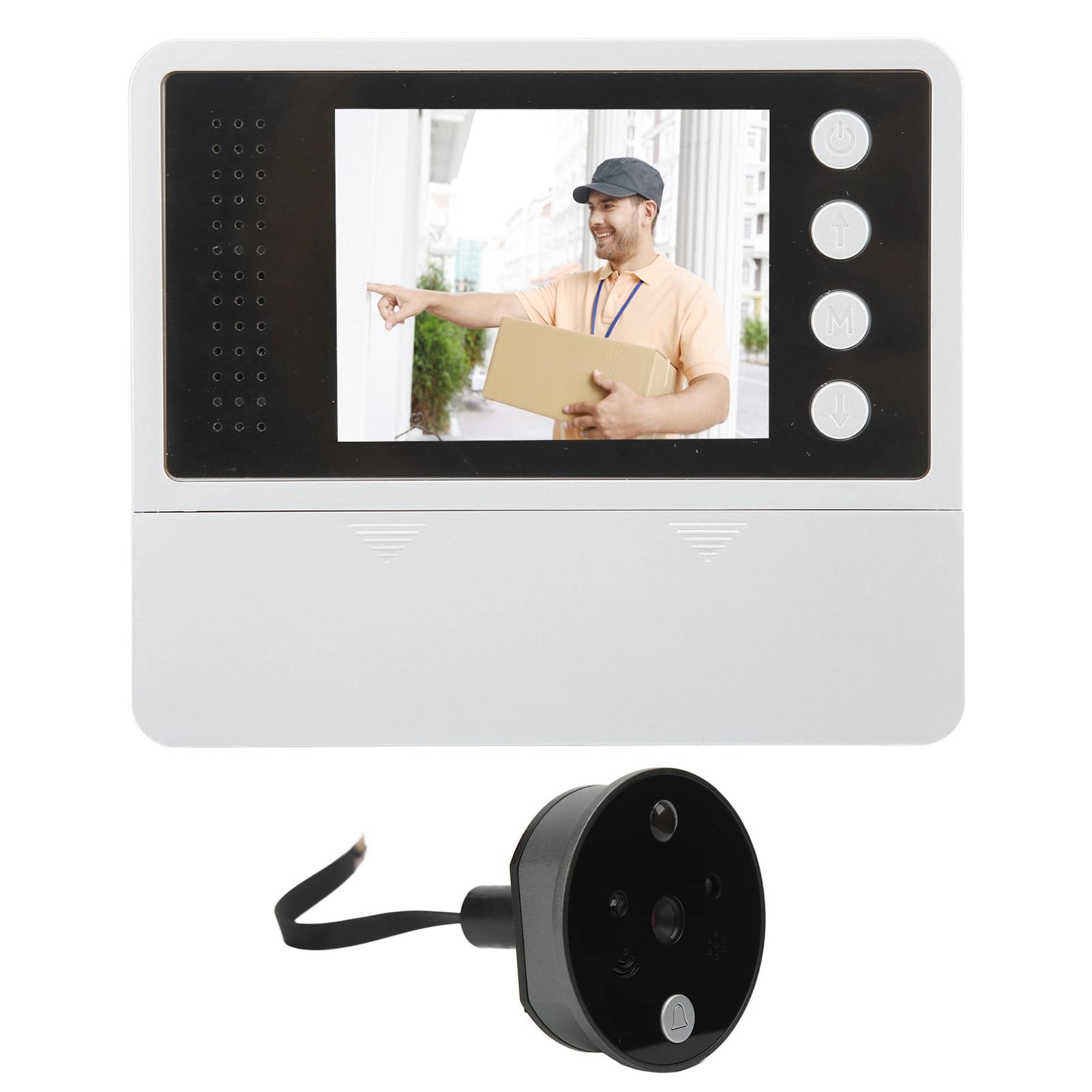 Digital Door Peephole Camera with Night Vision & 2-Way Audio - for Home Security