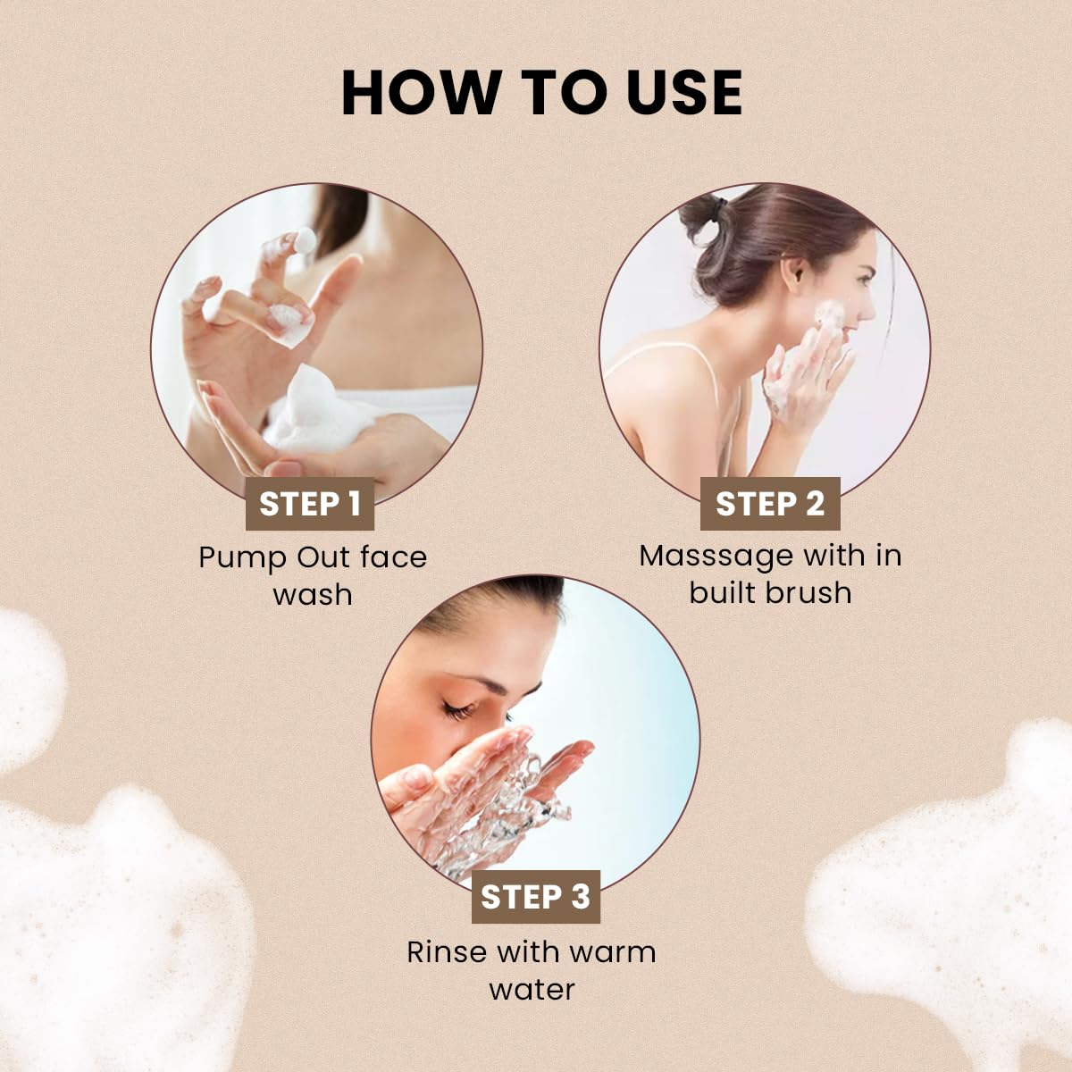 Trilliums Vitamin C Foaming Face Wash 100ml - Brightening & Cleansing Facial Cleanser for Glowing Skin | Perfect for Morning & Night Skincare Routine