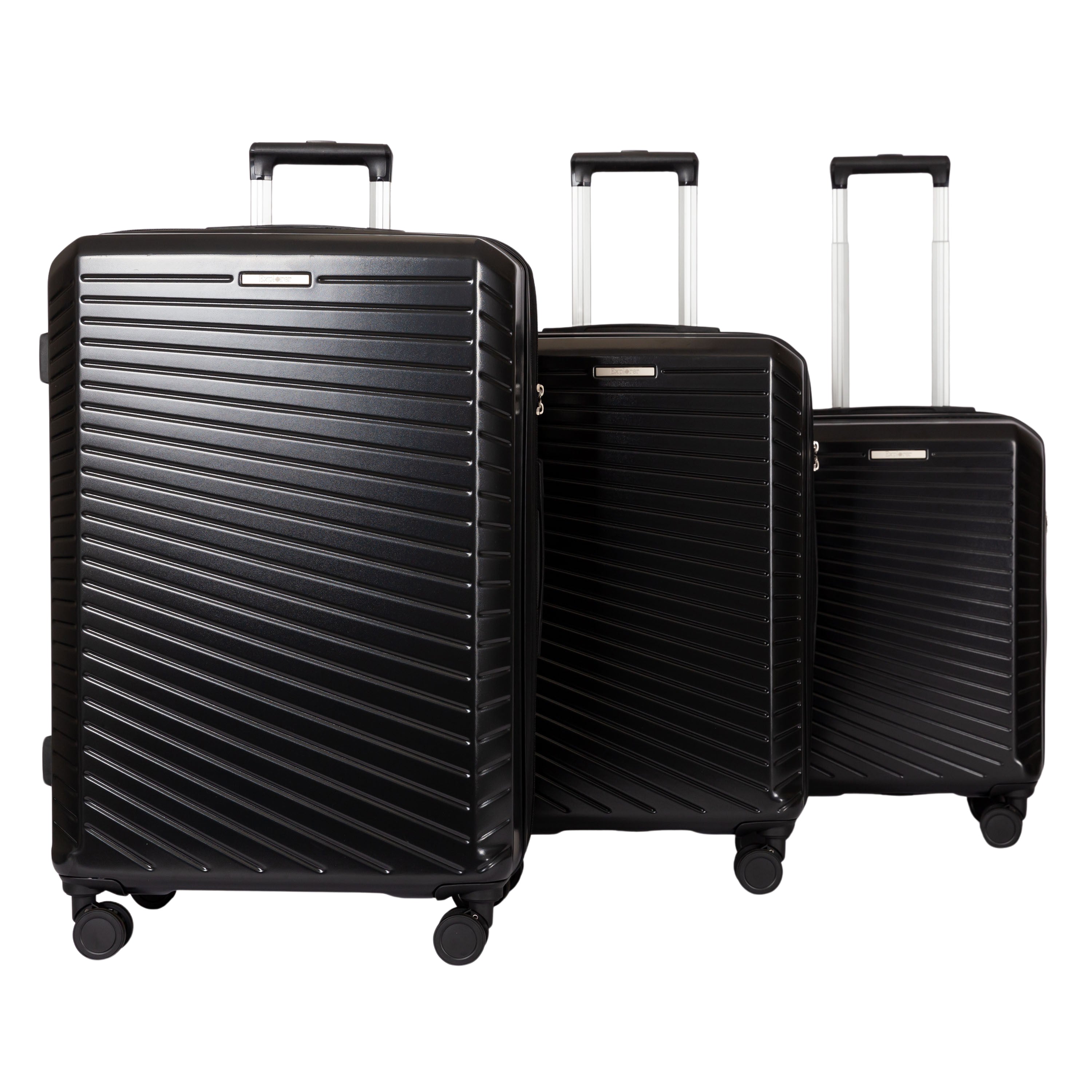 Explorer Passport Anti-Theft Expandable 3-Piece Luggage Set - Lightweight Carry-On Suitcase with TSA Lock for Travel, Business Trips & Vacations