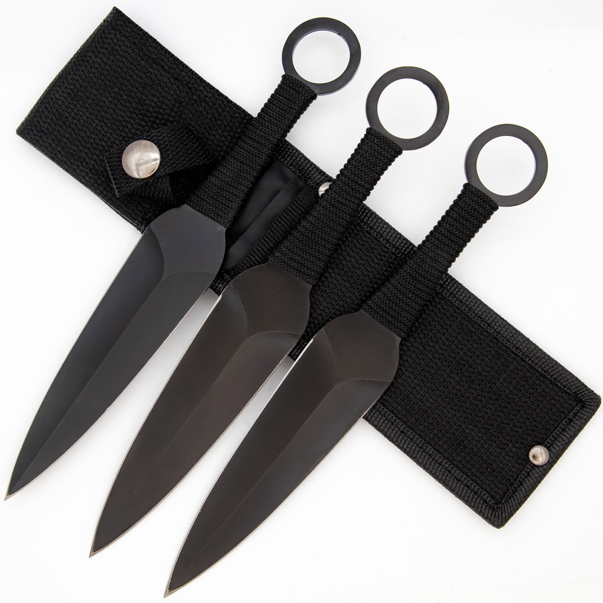 Authentic Ninja Kunai Throwing Knives Set - 3-Piece Martial Arts Movie Replica for Target Practice | Perfect for Cosplay, Training & Action Movie Enthusiasts