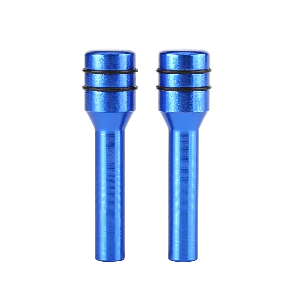 2Pcs Aluminum Alloy Universal Car Truck Interior Door Lock Knob Pull Pin Covers - Compatible with Most Vehicles - Perfect for DIY Auto Repair & Interior Protection