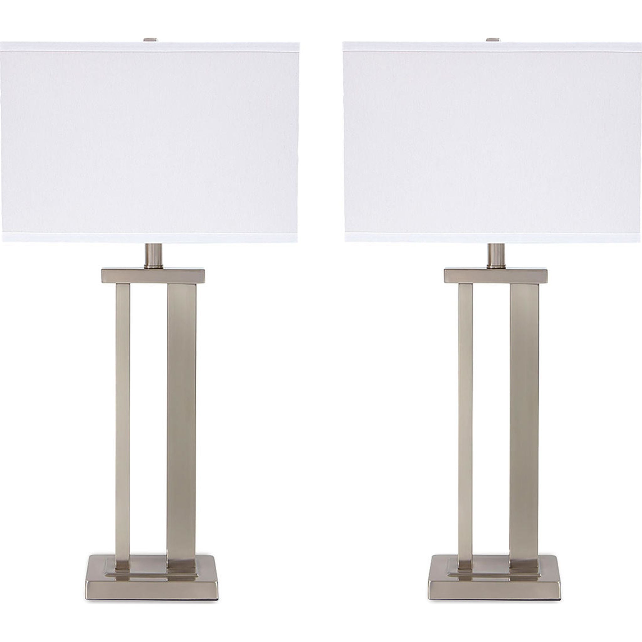 Aniela Table Lamp Pair - Silver Finish 8.50