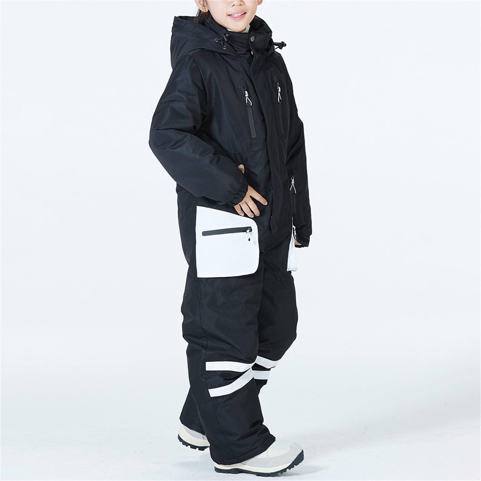 Waterproof Insulated Fleece-Lined Snowsuit for Kids - Boys & Girls Winter Jumpsuit for Skiing, Snowboarding & Outdoor Play | Warm Pram & Snowmobile Suit