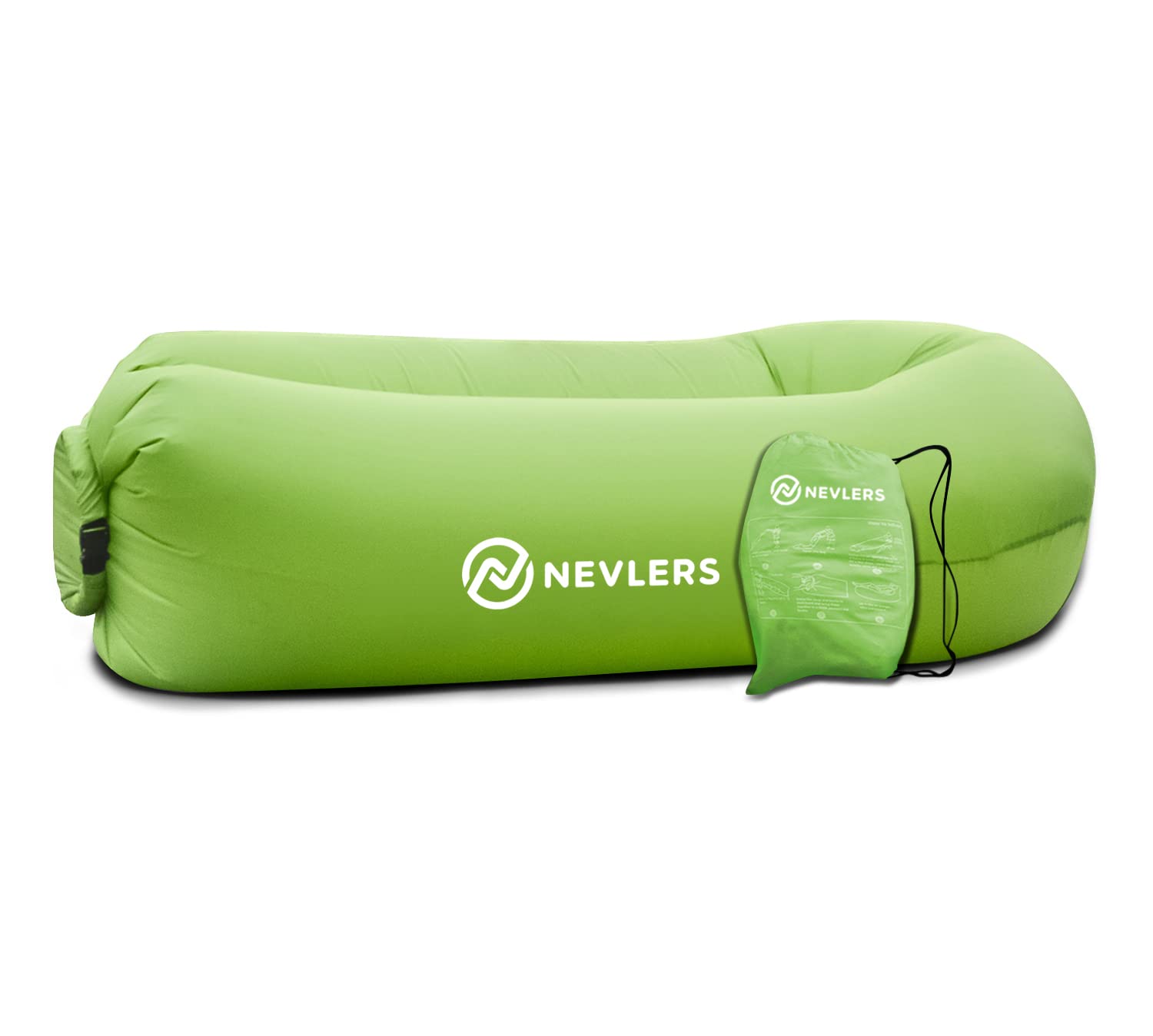 **Nevlers Inflatable Air Sofa Lounger - Portable Camping & Beach Chair with Travel Bag & Pockets | Lightweight, Easy Setup for Outdoor, Picnic, Travel & Relaxation | Green**    *(优化点：调整关键词顺序，突出核心功能，增加使用场景，符合SEO规范。)*