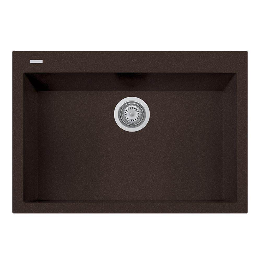 Latoscana Plados 30-Inch Single Basin Drop-In Kitchen Sink - Stainless Steel Undermount Sink for Modern Homes, Perfect for Food Prep & Dishwashing