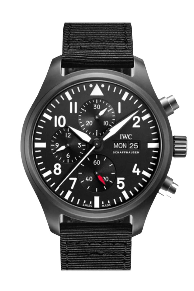 IWC Pilot Top Gun Chronograph Automatic Black Dial Men's Watch IW389101 - Luxury Aviator Timepiece for Professionals & Collectors | Perfect for Business, Formal Events & Aviation Enthusiasts