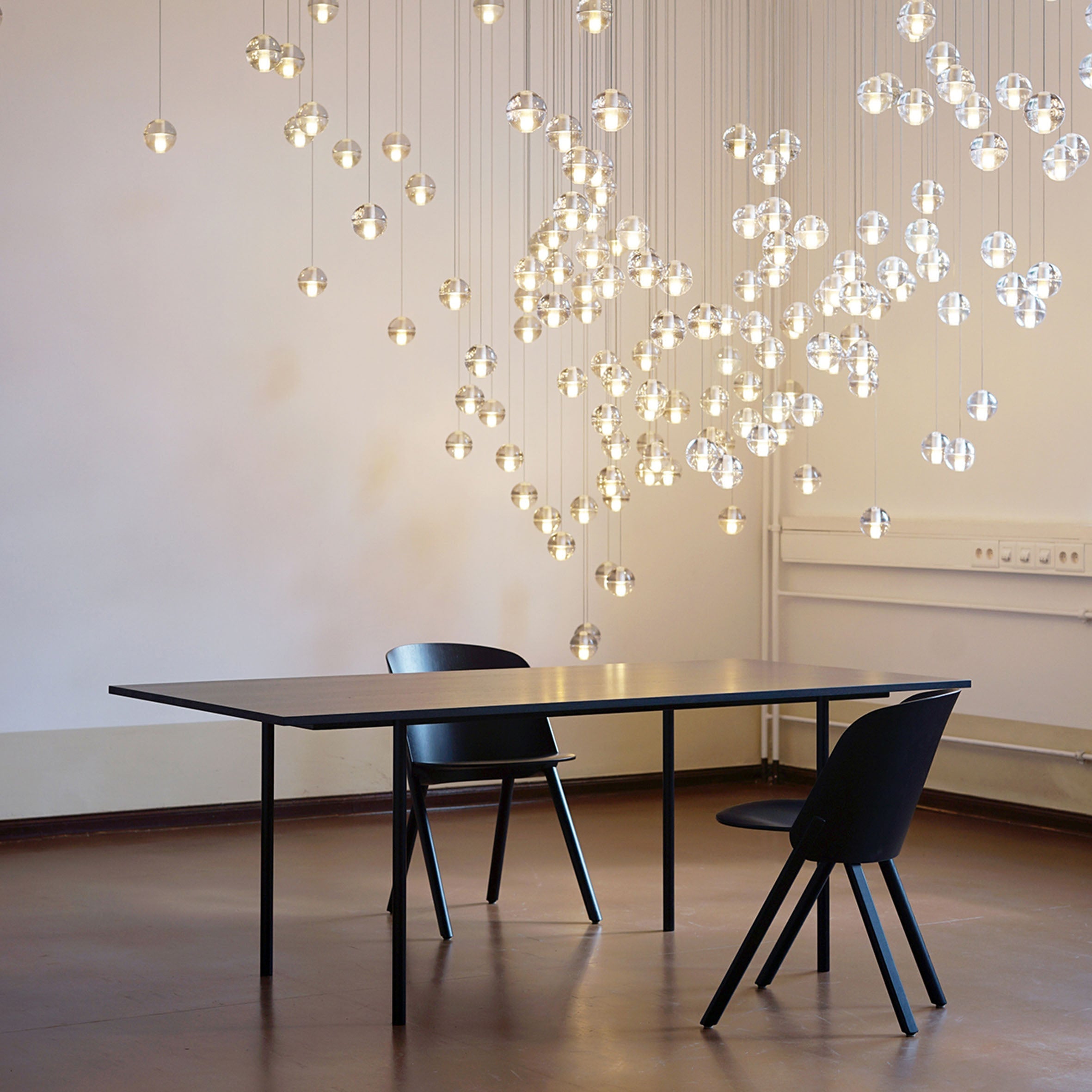 Elegant Ball Crystal Pendant Light - Modern Chandelier for Dining Room, Bedroom & Living Room Decor - Dimmable LED Hanging Light Fixture