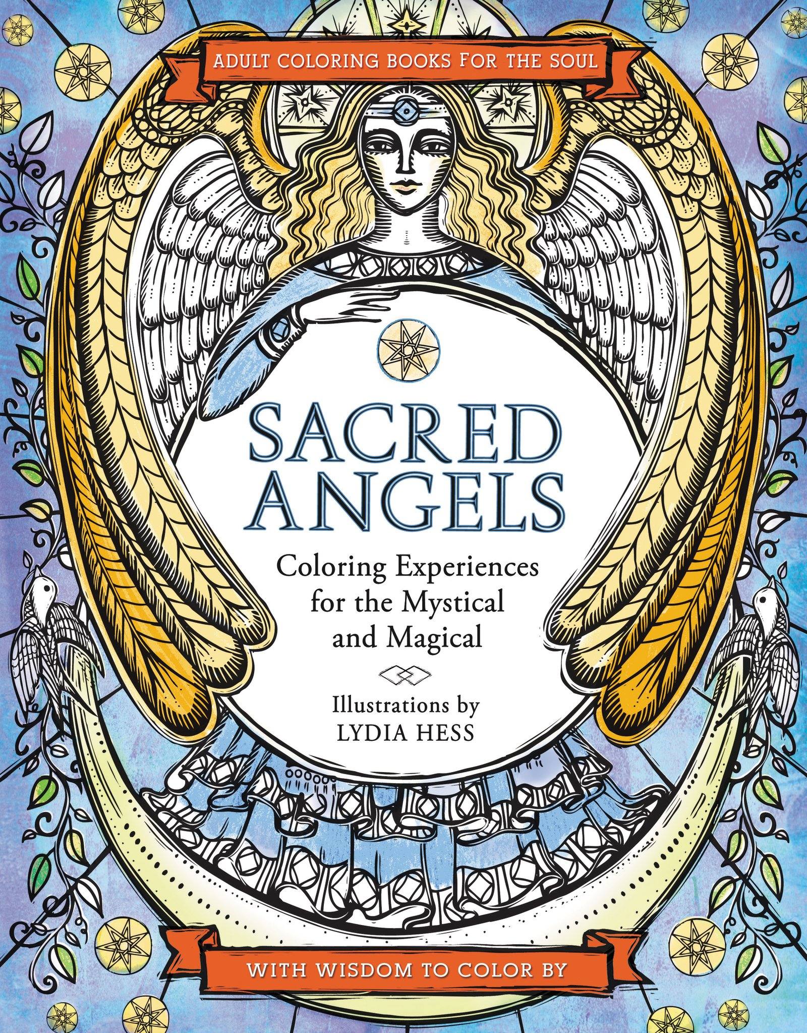 Sacred Angels Coloring Book for Soul & Relaxation - Stress Relief Art Therapy