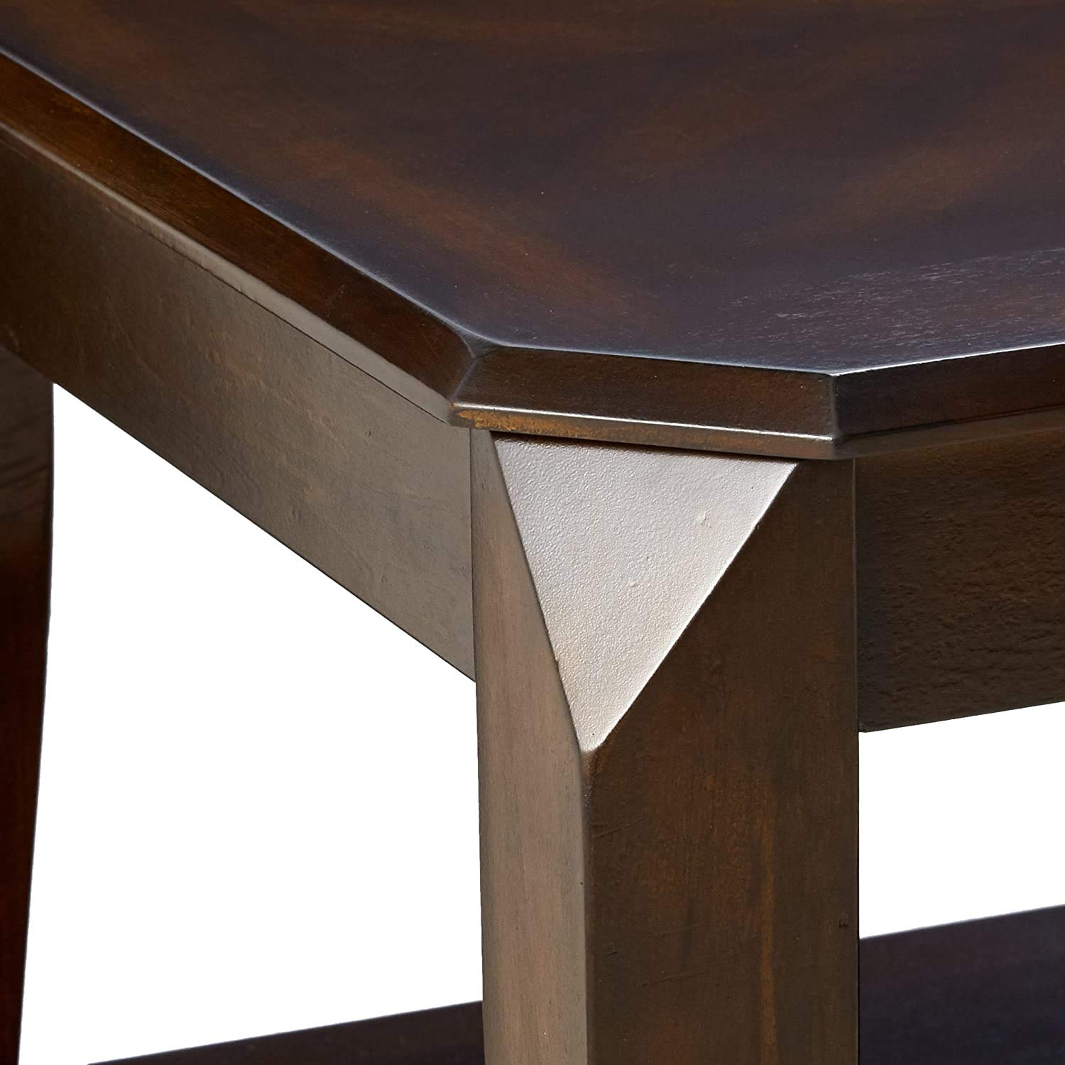 Knocbel 3-Piece Modern Coffee Table Set - Walnut Finish Living Room Side & End Tables with Smooth Surface & Clean Lines - Perfect for Sofa, Lounge & Small Space Decor
