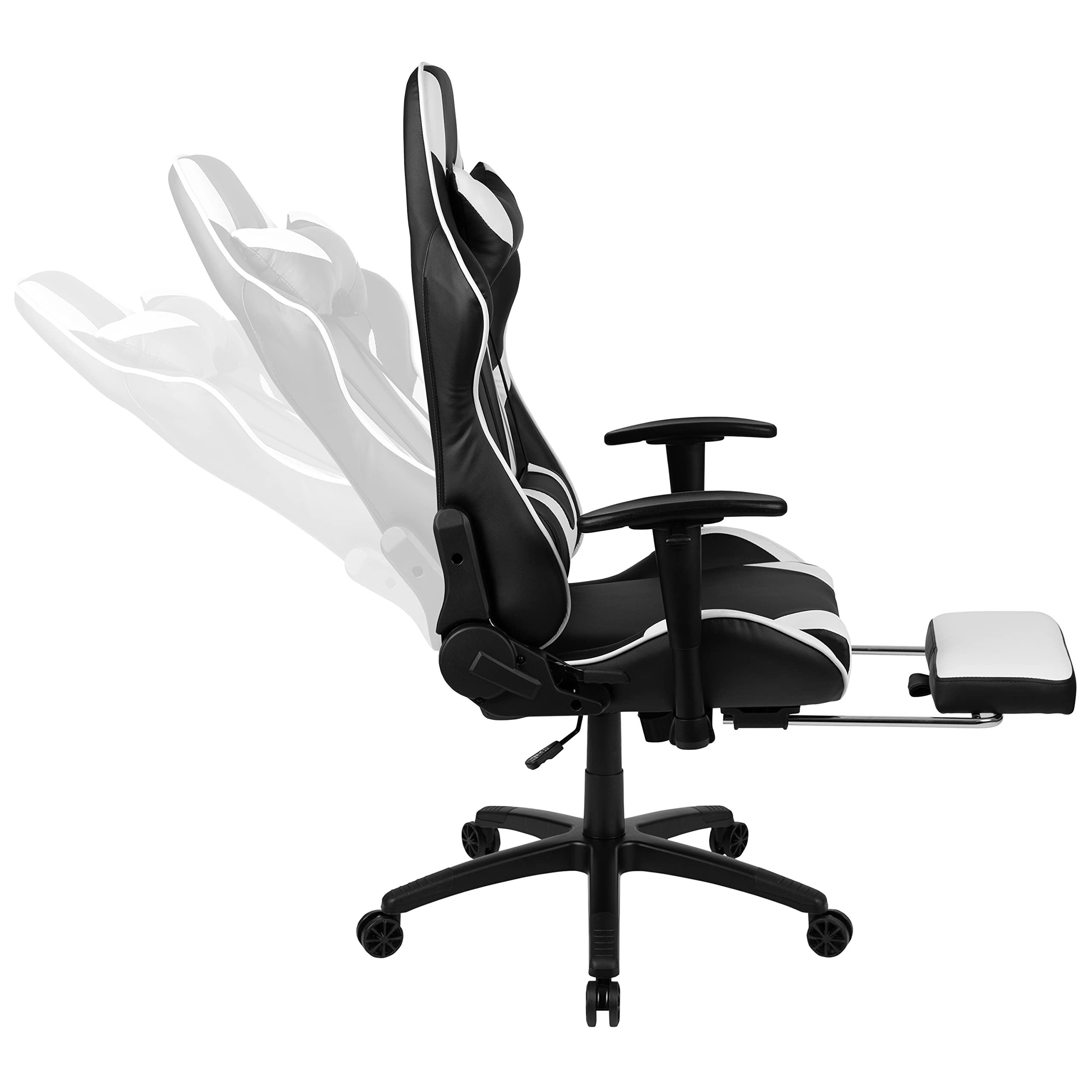 Premium Gaming Desk & Ergonomic Reclining Chair Set with Cup Holder, Headphone Hook, Removable Mouse Pad & Cable Management - Perfect for PC Gaming Setup, Esports & Home Office Workstation