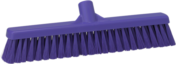 16 Vikan Combo Soft/Stiff Broom Head (1/ea) - Durable Cleaning Brush for Floors, Garages & Workshops - Perfect for Home, Commercial & Industrial Use