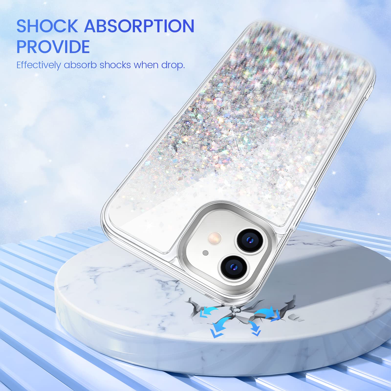 Sparkly Glitter Phone Case for iPhone 12 & iPhone 12 Pro (6.1
