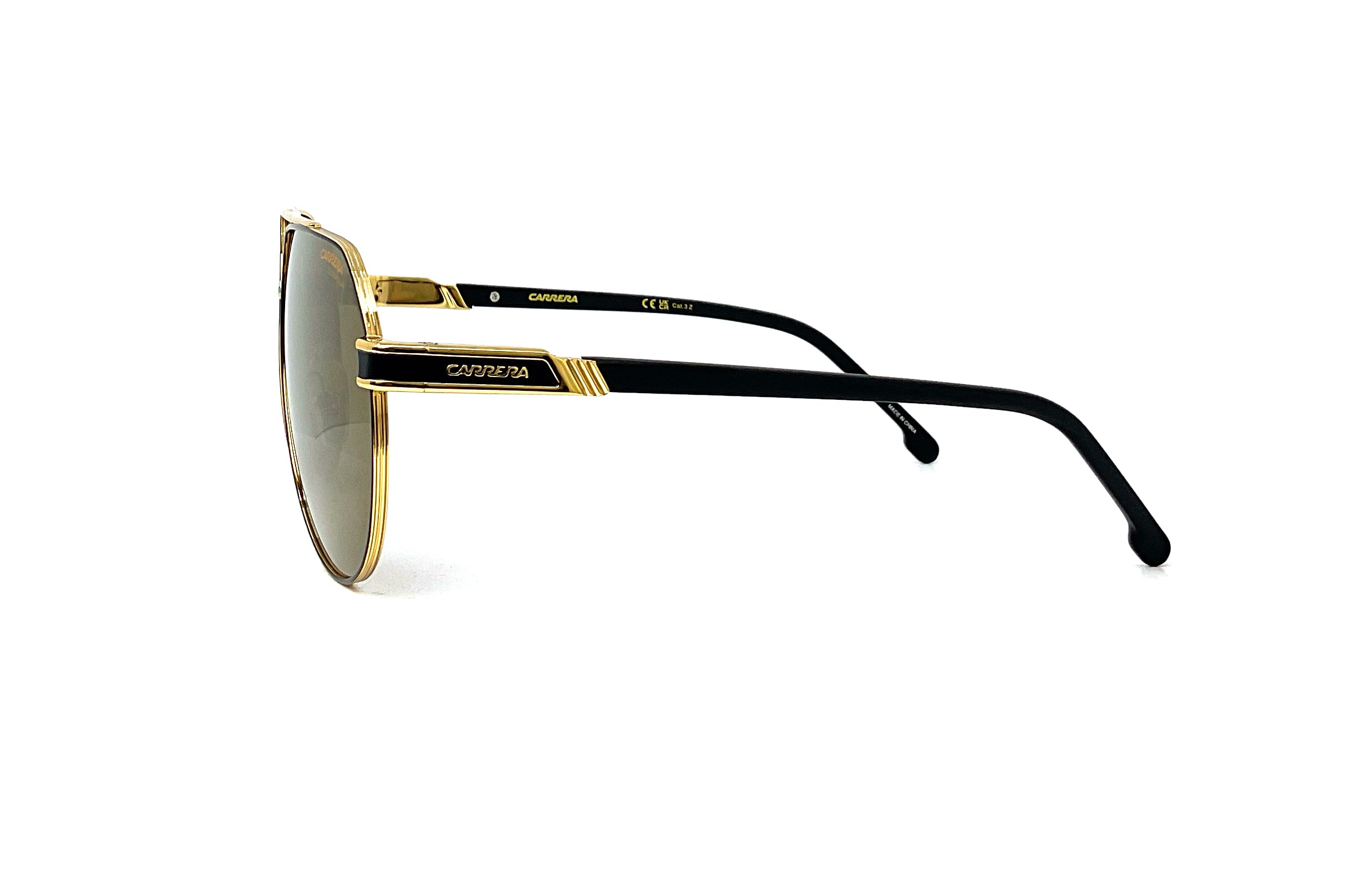 Carrera 1067/S Matte Black Gold Sunglasses – Stylish UV Protection for Outdoor Sports & Fashion
