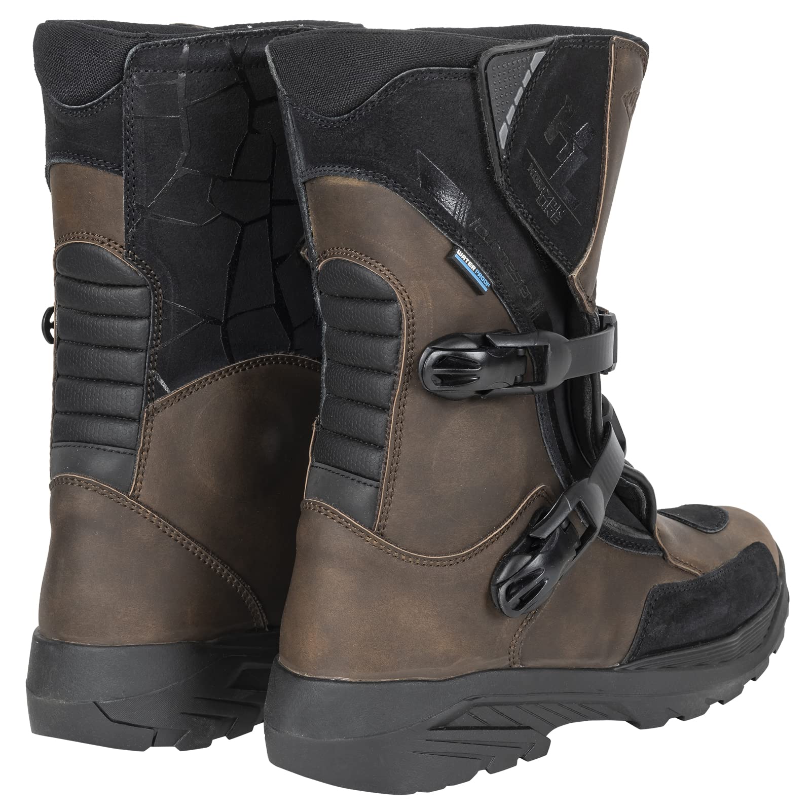 Tourmaster Men's Trailblazer Motorcycle Boots - Waterproof Riding Boots for Men, Durable & Comfortable Motorcycle Shoes for Cruiser & Adventure Biking (Ideal for Long Rides & Off-Road Adventures)