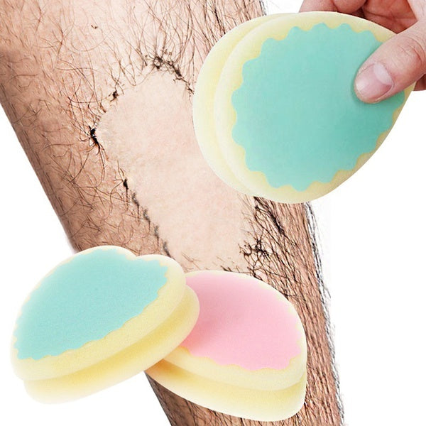 Painless Hair Removal Sponge - Magical Depilation Soft Pad for Smooth Skin, Effective Hair Remover Beauty Tool for Face & Body - Perfect for At-Home Skincare & Travel Use