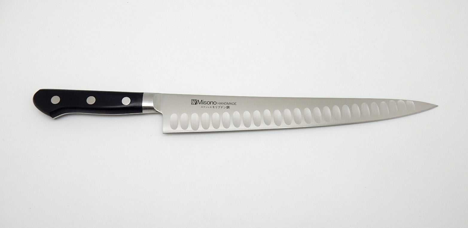 Misono Molybdenum Steel Sujihiki Knife - Razor Sharp Japanese Slicing Knife with Dimpled Blade for Sushi, Meat & Poultry - Perfect for Chefs & Home Cooking