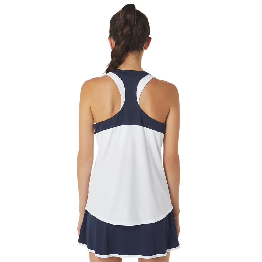 Asics Women's Court Tank Top - Breathable Tennis Shirt for Women - White Workout Tee for Running, Gym & Casual Wear