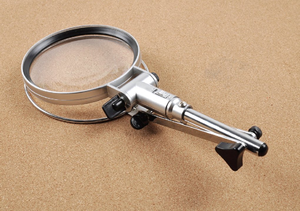 2.5X Magnifying Lamp with LED Ring Light - Adjustable Folding Tabletop Magnifier for Reading, Inspection & Repair | Portable Optical Lens for Students, Elderly & Hobbyists | Perfect for Jewelry Making, Watch Repair & Detailed Craft Work