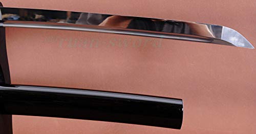1060 High Carbon Steel Full Tang Katana - Authentic Japanese Samurai Sword with Musashi Tsuba - Perfect for Martial Arts Training, Cosplay, and Collectors