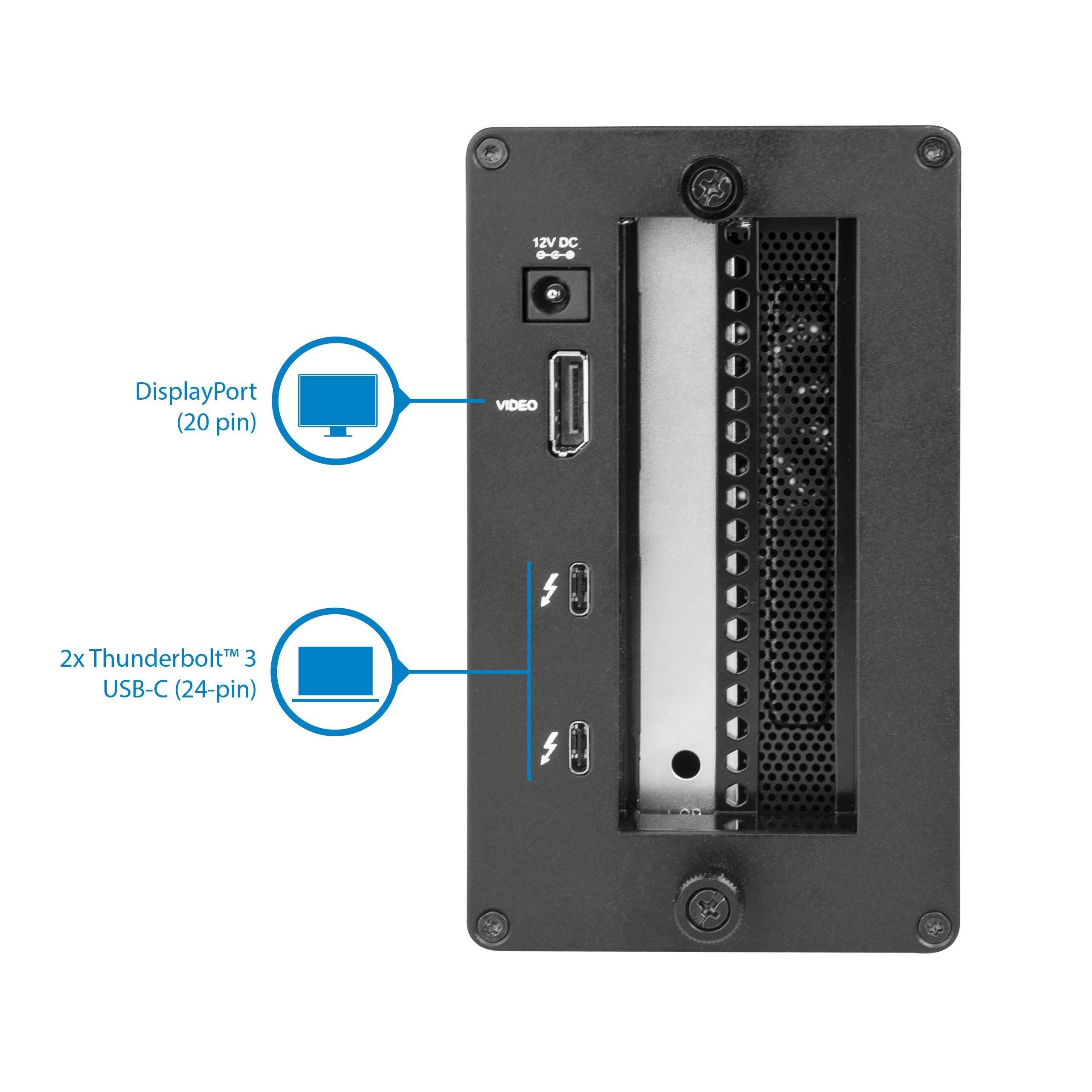 StarTech.com Thunderbolt 3 to PCIe M.2 Adapter - External Enclosure with Expansion Card | High-Speed Data Transfer for SSDs & NVMe Drives | Perfect for Mac & PC Workstations, Video Editing & Gaming Rigs