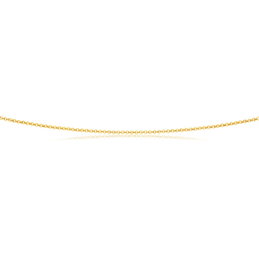9ct Yellow Gold Silver Filled Belcher Chain Necklace - Elegant Jewelry for Women, Perfect for Everyday Wear, Parties & Special Occasions