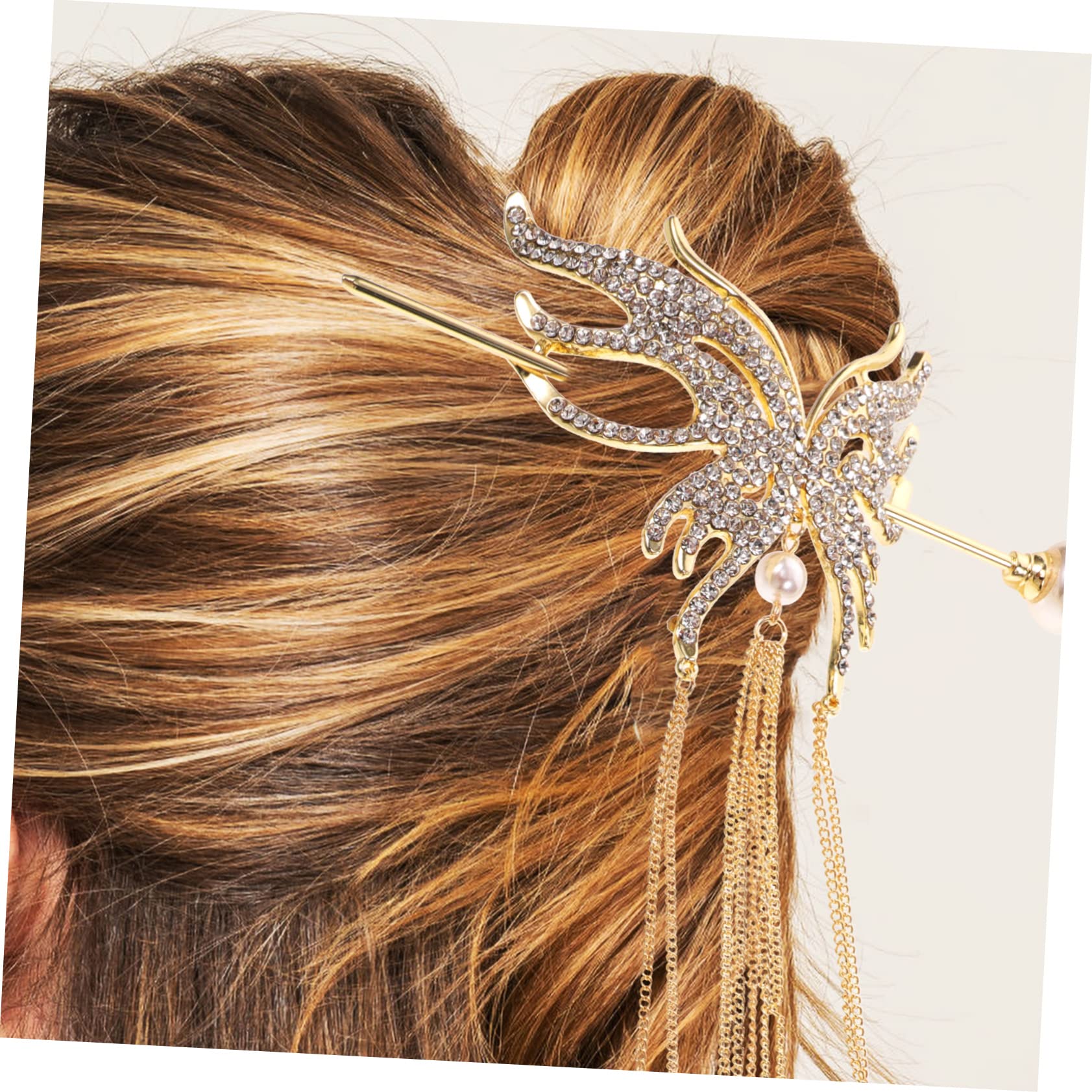 FOMIYES Butterfly Hair Stick for Women - Pearl Hair Pin, Chignon Hair Accessories for Girls & Women | Perfect for Weddings, Parties & Everyday Elegance