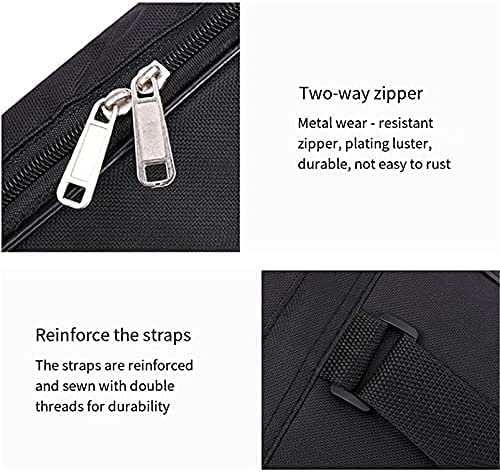 H&Z 47 Inch Electric Bass Guitar Bag - Double Straps, 7mm Cotton Padding, Waterproof Soft Cover Backpack for Secure Transport & Storage | Perfect for Gigging, Travel & Home Use